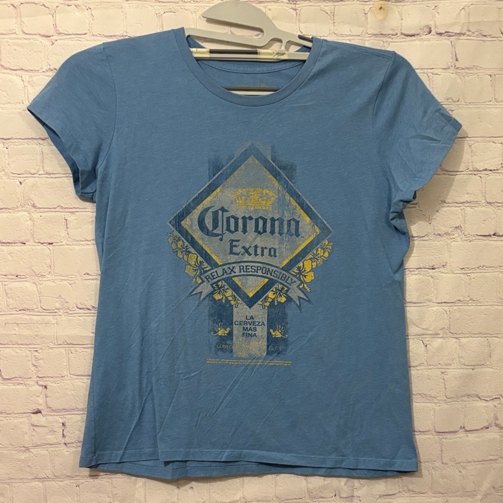 OLD NAVY Corona Extra Blue Graphic Tee - Women Sz: XL
